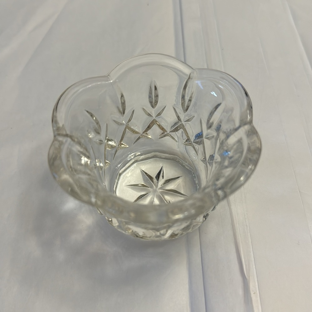 🎁5/10.00🎁 Crystal candle holder etc, vintage believe Gorham Chantilly clean